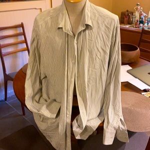 Tommy Bahama’s xxl silk shirt ,soft green stripes